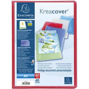 Teczka ekspozycyjna PP 500µ z 40 kieszeniami Krea Cover Chromaline A4 assorted