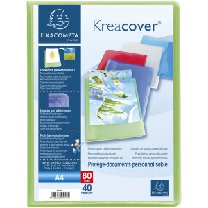 Teczka ekspozycyjna PP 500µ z 40 kieszeniami Krea Cover Chromaline A4 assorted