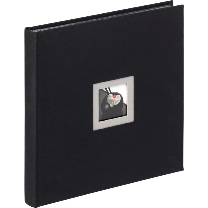 Walther Album fotograficzny lniany czarny bialy 30x30 cm 50 czarnych stron