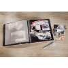 Walther Album fotograficzny lniany czarny bialy 30x30 cm 50 czarnych stron