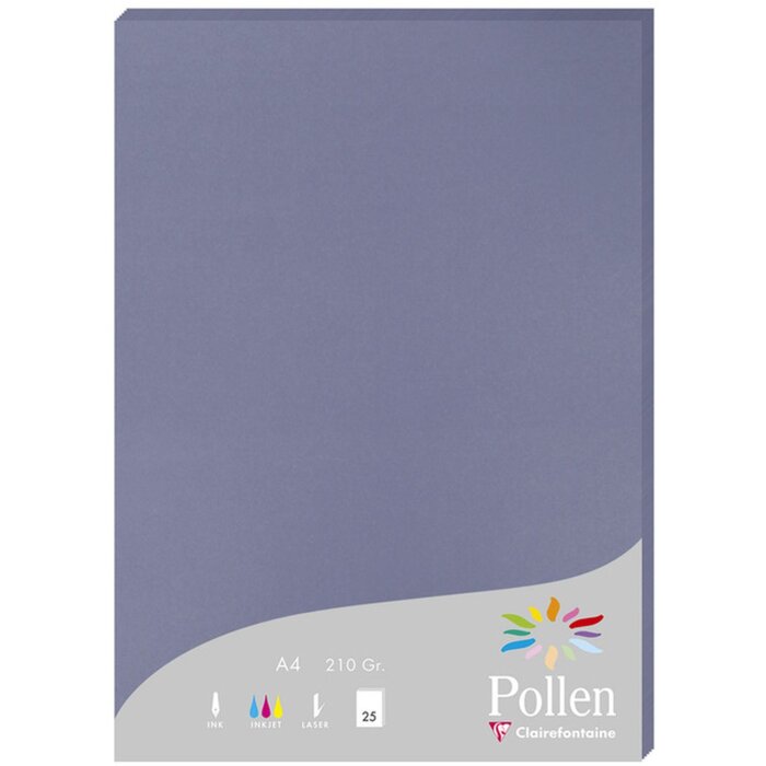 25 kartek papieru Pyłek, DIN A4, 210g Forget-me-not blue