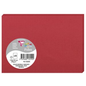 Karta C6 Pyłek kwiatowy 210g Cherry Red