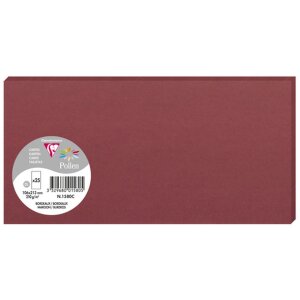 Opakowanie 25 kartek Pyłek, DL 106x213mm, 210g bordo