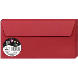 Koperta DL Pyłek kwiatowy 120g Cherry Red