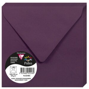 Koperta Pyłek kwiatowy 20 sztuk cassis 140x140 mm 120g