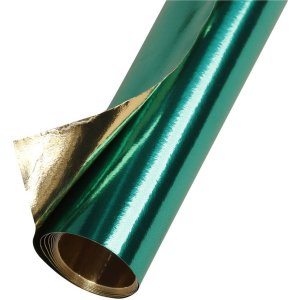 Rolka papieru aluminiowego dwustronnego maildor, 0,8x0,5m, 90g laurel green