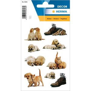 herma sticker cute decor dog puppies 3 arkusze