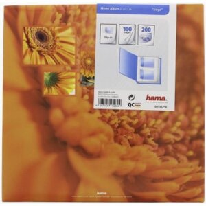 Hama Singo Slip-in Album 200 zdjęć 10x15 cm pomarańczowy