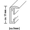 Ramka plastikowa Madrid 10x15 cm srebrna