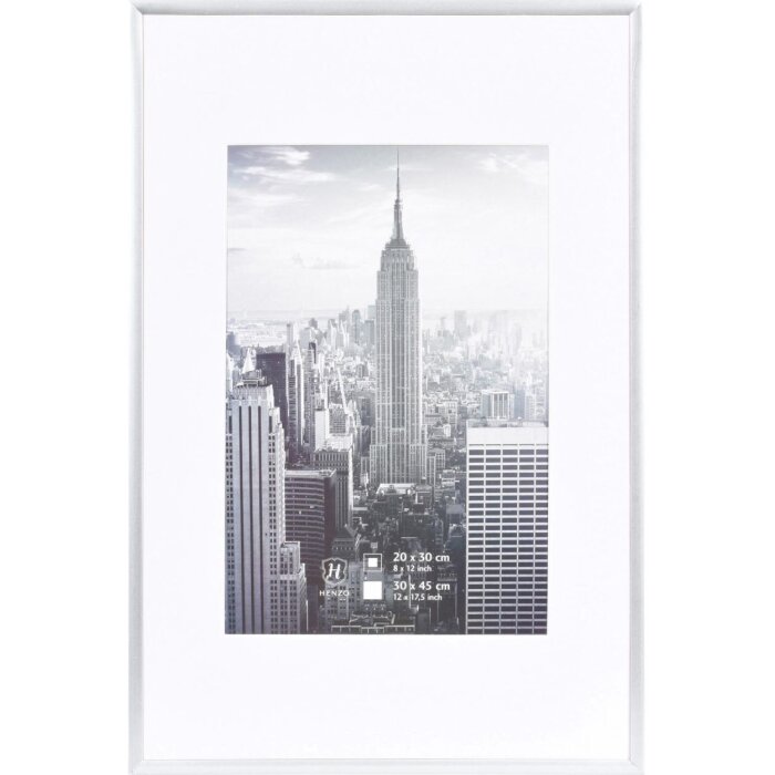 Henzo Rama aluminiowa Manhattan 30x45 cm szara z Passepartout 20x30 cm