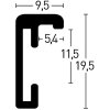 Nielsen Rama aluminiowa Classic 29,7x42 cm złoty mat