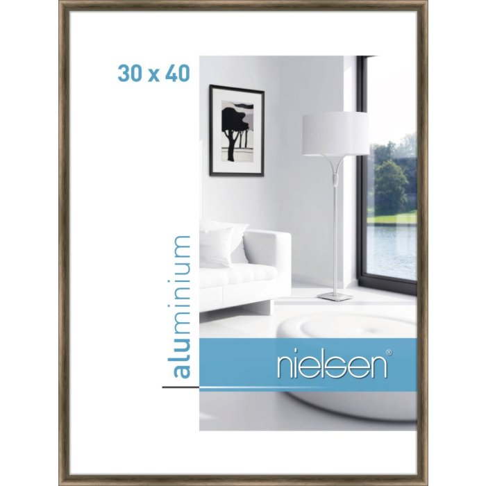 Nielsen Rama aluminiowa Classic 30x40 cm struktura orzech