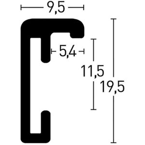 Nielsen Rama aluminiowa Classic 40x50 cm szampan