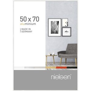 Nielsen Ramka aluminiowa Pixel 50x70 cm biała błyszcząca