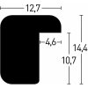 Zoom Ramka drewniana 30x30 cm granatowa