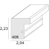 Ramka drewniana S40R 13x13 cm czarna