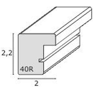 Drewniana ramka S40R 24x30 cm czerwona