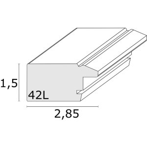 Ramka drewniana S42L szara 10x15 cm