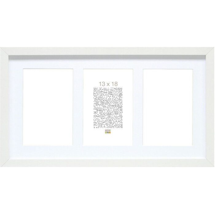 Deknudt Gallery Frame S66KA6 Wood White 3 zdjęcia 10x15 cm