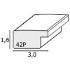 Plastikowa ramka Deknudt S42P czarna 15x15 cm