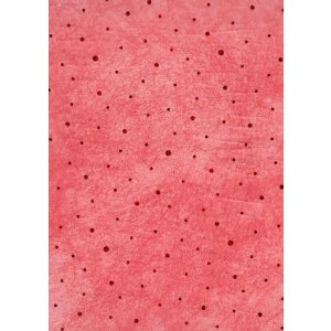 Papier 50x70cm Dots Fleece czerwony