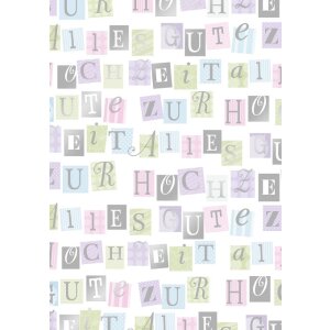 Papier 70x100 cm Happy Wedding