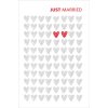 Artebene Card Just Married Hearts Kartka ślubna